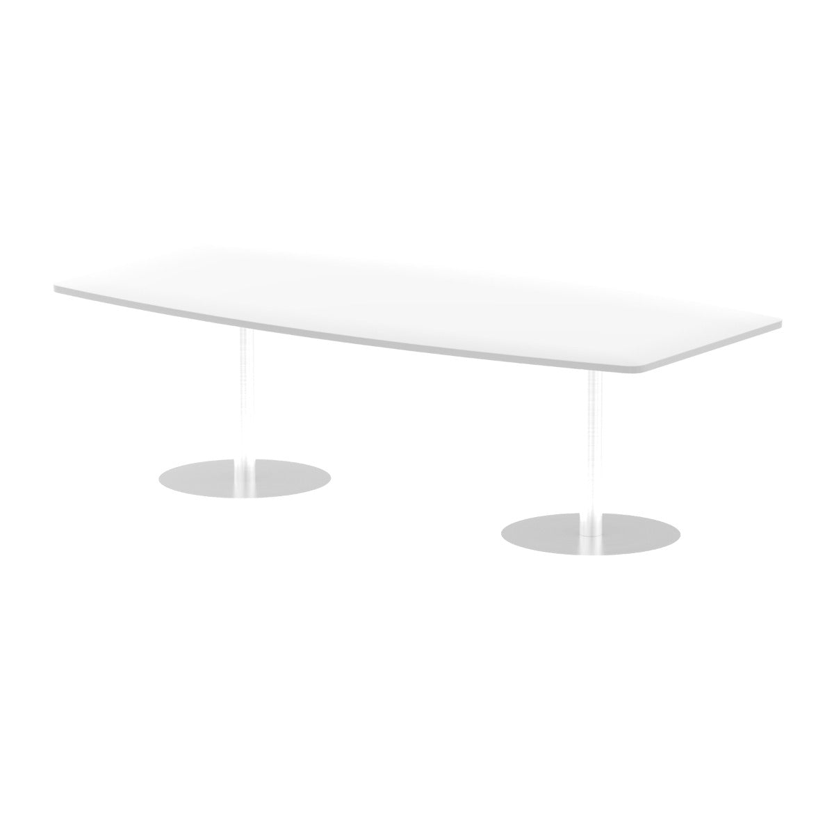 Italia 725mm High Gloss Meeting Table - 1800mm or 2400mm Option - Black or White Option